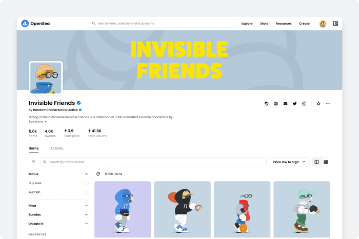 开云 开云体育平台OpenSea刷新网站设计 带来更易用的个人资料与NFT收藏页面(图3)