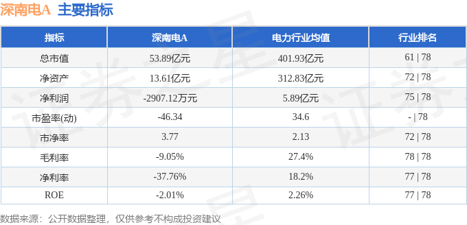 深南电A（开云体育 开云官网000037）5月30日主力资金净卖出166714万元(图2)